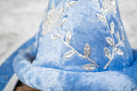 Snowfall Serenade - Costume with Embroidered Elf Hat and Christmas Cape for Mini Horse