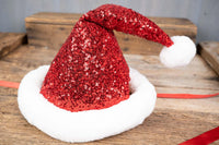 Cherry Sparkle Santa - Christmas Hat for Miniature Horse
