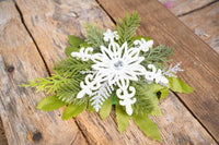 Snowflake and Spruce - Set of Four Easy Clip Fascinators with ribbons