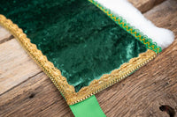 Evergreen and Glorious Santa - Hat and Velvet Embroidered Cape for Mini Horse