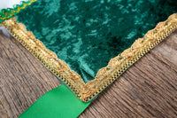 Evergreen and Glorious Santa - Hat and Velvet Embroidered Cape for Mini Horse