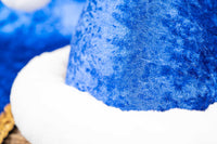 Sapphire Santa - Hat and Velvet Embroidered Cape for Mini Horse