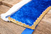 Sapphire Santa - Hat and Velvet Embroidered Cape for Mini Horse