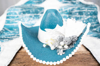 Winter Wonderland Whispers - Costume for Mini Horse, Hat, Shawl and Tail Fascinator