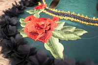 Heart and Hearth - Holiday Costume with Classic Bonnet, Cape and tail fascinator for Mini Horse