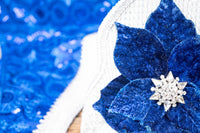 Cobalt Christmas - Costume with Snowflake Head Piece and Cape for Mini Horse