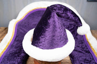 Santa Supreme - Hat and Velvet Embroidered Cape for Mini Horse