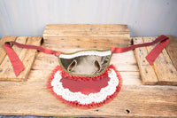 Woodland Wassailer - Holiday Costume with Classic Bonnet, Cape and tail fascinator for Mini Horse