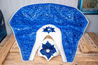 Cobalt Christmas - Costume with Snowflake Head Piece and Cape for Mini Horse