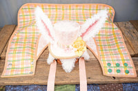 Sir Peaches and Plaid - Costume with Hat, Tuxedo Vest and Cotton Tail for Mini Horse