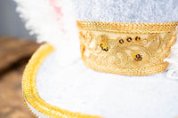 Celestial Cottontail Crown - Top Hat with Bunny Ears for Mini Horse