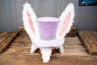 Lavender Moonbeam Topper - Top Hat with Bunny Ears for Mini Horse
