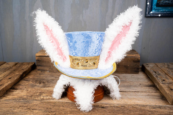 Azure Jubilee - Top Hat with Bunny Ears for Mini Horse