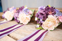 Evening Garden  - Set of Four Easy Clip Flower Fascinators