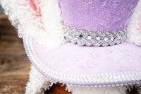 Lavender Moonbeam Topper - Top Hat with Bunny Ears for Mini Horse