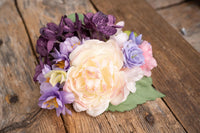 Evening Garden  - Set of Four Easy Clip Flower Fascinators