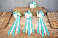Mint Julep - Set of Four Easy Clip Flower Fascinators