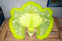 Margarita Glitterati - Feathered Headdress, Cape and Tail Fascinator for Mini Horse