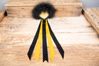 Midnight Sun - Feathered Headdress, Cape and Tail Fascinator for Mini Horse