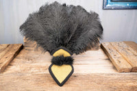 Midnight Sun - Feathered Headdress, Cape and Tail Fascinator for Mini Horse