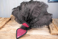 Bubblegum Burlesque - Feathered Headdress, Cape and Tail Fascinator for Mini Horse