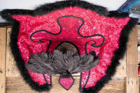Bubblegum Burlesque - Feathered Headdress, Cape and Tail Fascinator for Mini Horse
