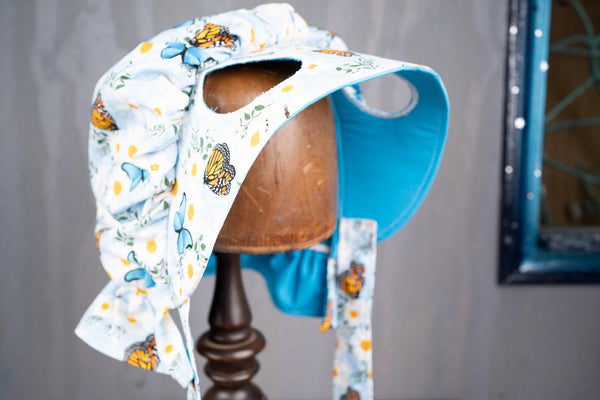 Butterflies and Blueskies - Prairie Hat for Mini Horse