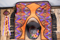 Little Chief - Fancy Cowboy Set with Hat, Fringed Shawl and Tail Fascinator