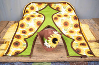 Sunflower Stampede - Cowboy Set with Hat, Fringed Shawl and Tail Fascinator