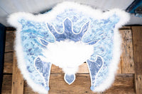 Periwinkle Paradise - Feathered Headdress, Cape and Tail Fascinator for Mini Horse