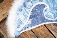 Periwinkle Paradise - Feathered Headdress, Cape and Tail Fascinator for Mini Horse