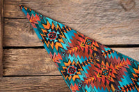 Teal and Copper Navajo - Cowboy Hat and Bandana for Mini Horse