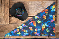 Midnight Mariposa - Cowboy Hat and Bandana for Mini Horse