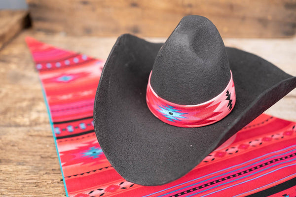 Rosebud and Raven - Cowboy Hat and Bandana for Mini Horse