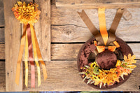 Cider and Spice - Derby Hat and Tail Fascinator for Mini Horse