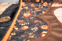 Jack-O-Lantern Wrangler - Fancy Cowboy Set with Hat, Fringed Shawl and Tail Fascinator