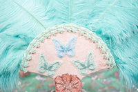 Butterfly Sherbet Swirl - Feathered Headdress, Cape and Tail Fascinator for Mini Horse