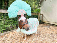 Butterfly Sherbet Swirl - Feathered Headdress, Cape and Tail Fascinator for Mini Horse