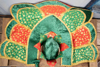 Yuletide Enchantment - Costume with Elf Hat, Cape and Tail Fascinator for Mini Horse